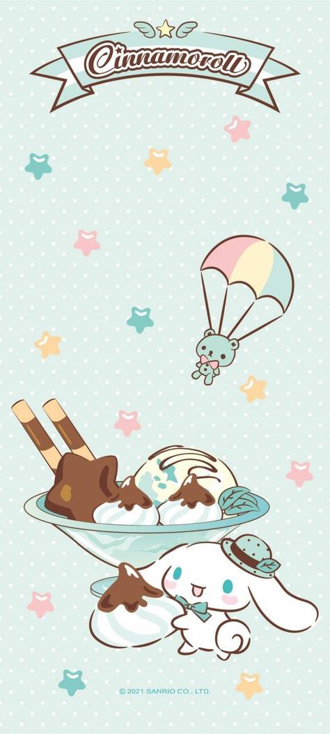 Cinnamon Roll Hello Kitty Wallpaper, Cinnamon Roll Sanrio Wallpaper, Korea Streets Wallpaper, Cinnamoroll Wallpapers, Hello Kitty And Her Friends, Cinnamon Roll Sanrio, Sanrio Love, Sanrio Wallpapers, Cute Drawlings