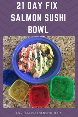 21 Day Fix Salmon Recipe, Clean Eating Salmon, Salmon Meals, Broiled Salmon Recipes, Honey Glazed Salmon Recipe, 21 Day Fix Recipes, 21 Day Fix Snacks, Salmon Dinner Recipes, Sushi Bowls