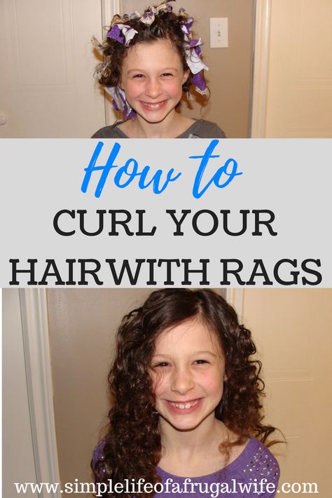 how to curl your hair with rags Rag Curls Tutorial How To Do, How To Do Rag Curls, Rag Curlers Diy, How To Rag Roll Your Hair, Rag Rollers Hair, How To Use Rags To Curl Hair, Rag Curls Short Hair, Rag Curls Long Hair, Tshirt Curls