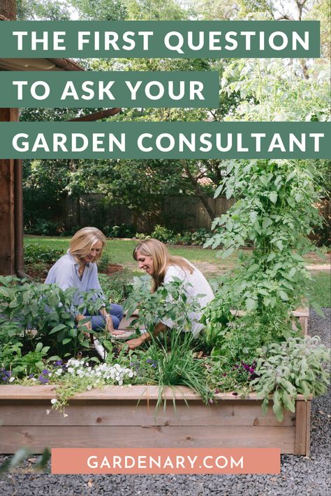 This first of five simple questions to ask your garden consultant will ensure you pick the best location for your kitchen garden & save lots of frustration in growing seasons to come. Find a garden consultant near you here: https://www.gardenary.com/businesses Garden Consulting Business, Outdoor Eating Area, Business Challenge, Garden Services, Thriving Garden, Organic Vegetable Garden, Outdoor Eating, Starting A Garden, Vegetable Garden Design