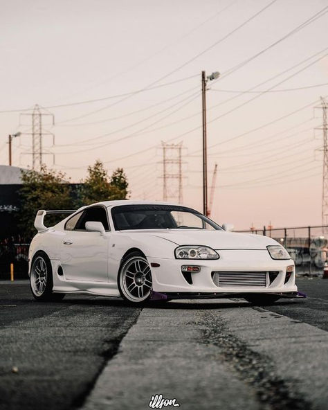 White Supra, Toyota Supra Mk3, Supercars Wallpaper, Jdm Girls, Tokyo Drift Cars, City Life Photography, Supra Mk4, Japanese Sports Cars, Toyota Supra Mk4