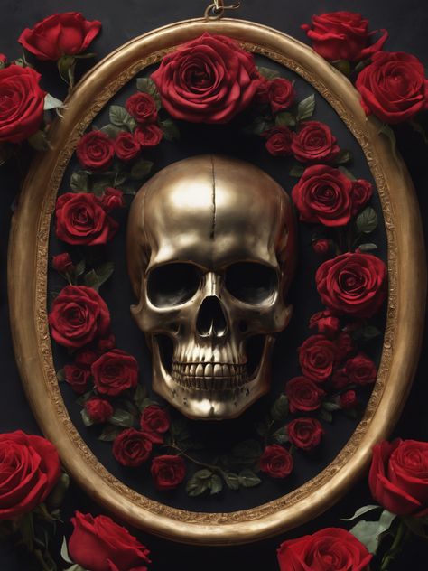 Unearth the captivating beauty of our 'Elegant Skull Cameo with Dark Red Roses.' This exquisite pendant blends elegance and the macabre, featuring a finely crafted skull cameo framed by the deep, romantic allure of dark red roses. Deep Romantic, Skull Cameo, Dark Red Roses, Dark Aesthetics, The Deep, Dark Red, Red Roses, Roses, Pendant