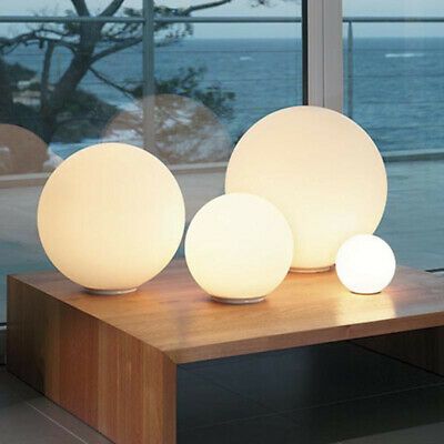 Globe Table Lamp, Desk Lighting, Led Desk Lighting, Desk Lamps Bedroom, Bedside Desk, Floor Lamp Bedroom, Globe Lamps, Lamp Bedside, Ball Lamps