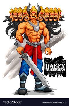 Dussehra Ravan Drawing, Ravana Drawing, Ravana Tattoo, Dussehra Drawing, Ravan Pic, Happy Dussehra Wallpapers, Dussehra Wallpapers, King Ravana, Ganesh Tattoo