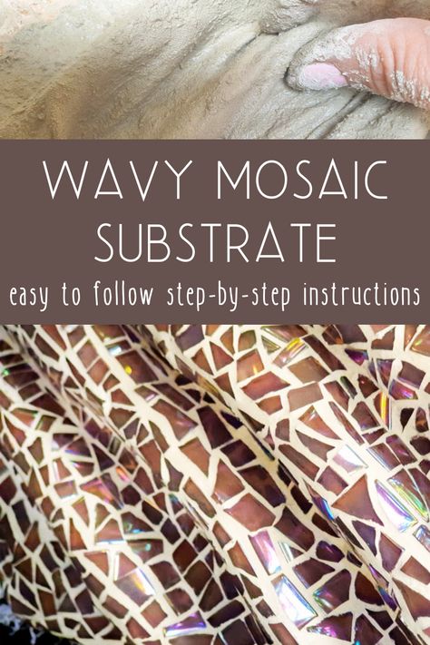 Creating your own mosaic substrate with folds and waves is both fun and rewarding. Not only does it add texture and depth to your artwork, but it also makes the final piece more dynamic and interesting. This step-by-step tutorial is filled with tips and tricks and will show you how to make your own using inexpensive materials that you can find anywhere. #ACraftyMix How To Mosaic Step By Step, Mosaic Artwork Ideas, Making Mosaics, Mosaics Ideas, Mosaic Waves, Monoprint Art, Mini Mosaic, 3d Mosaic, Mosaics Art