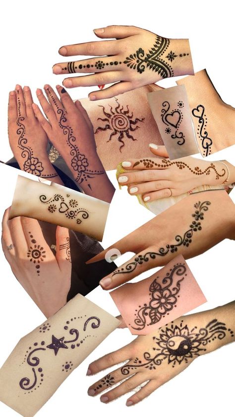 some ideas when doing henna whether pen or actual henna Some Ideas, Henna, Pen