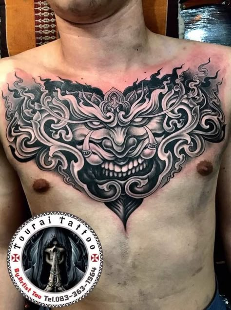 Chest Tattoo Outline, Owl Thigh Tattoos, Tattoo Peito, Ankle Band Tattoo, Clock And Rose Tattoo, Cover Up Tattoos For Men, Full Chest Tattoos, Dragon Tattoo Sketch, Neo Tattoo