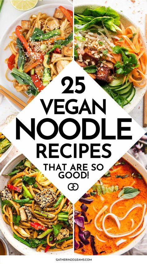 Vegan Noodle Recipes Vegan Noodle Recipes, Vegan Noodles Recipes, Rice Noodle Recipes, Rice Recipes Vegan, Vegan Noodles, Noodles Recipes, Vegan Pasta Recipes, Daniel Fast, Quick Lunch