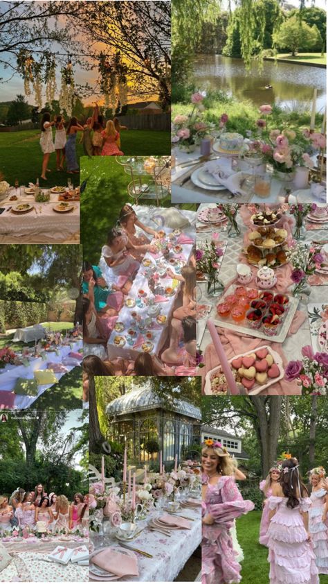 Garden Tea Party, B Day, Garden Party, Tea Party, Tea, Collage, Flowers, Dresses