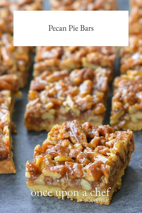 Pecan Pie Bars Recipes With Pecans, Pecan Pie Squares, Pecan Bars Recipe, Pecan Pie Bars Easy, Pecan Pie Bars Recipe, Pecan Desserts, Bourbon Pecan Pie, Once Upon A Chef, Pecan Bars