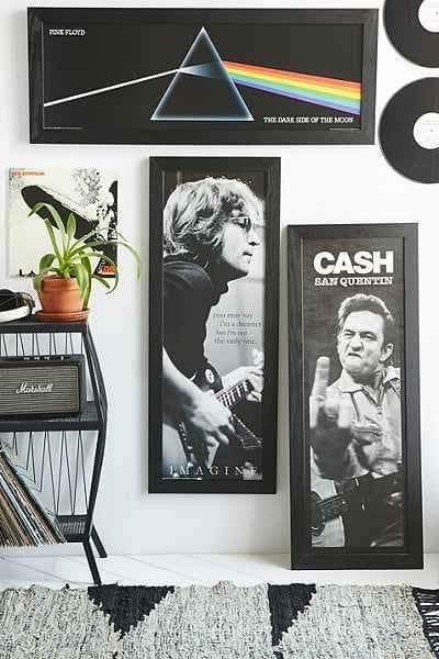 Casa Rock, John Lennon Imagine, Music Room Art, Mens Bedroom Decor, Record Room, Guitar Room, San Quentin, Music Studio Room, Room Deco