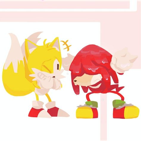 Knuckles And Tails, Tails And Knuckles, Videogame Fanart, Sonic Icon, Knuckles The Echidna, Sonic & Knuckles, Sonic Mania, Classic Sonic, Nintendo Sega