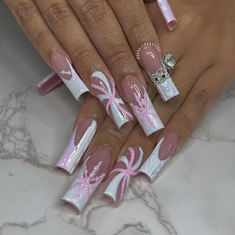 Cute Freestyle Nails, Notpolish Nails, Nail Art 2022, Nailinspo Nailart, Winter Nails Acrylic, Edgy Nails, Cute Acrylic Nail Designs, French Acrylic Nails, Exotic Nails