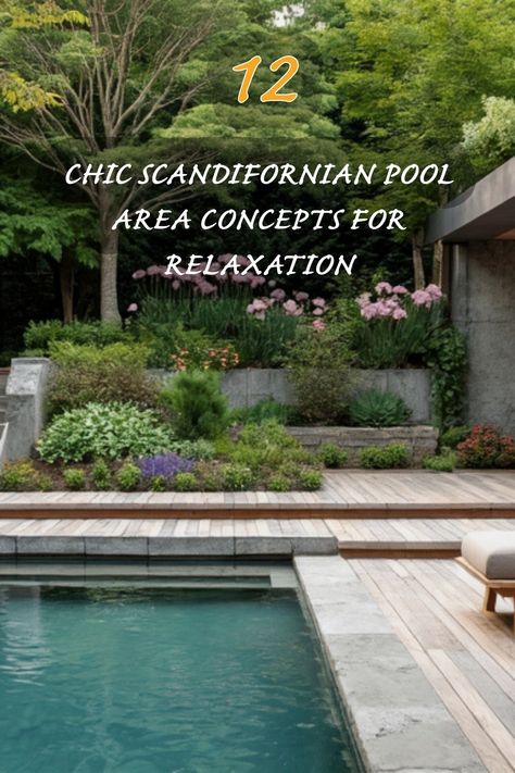 Dive into serenity with these 12 stunning Scandifornian pool area concepts designed for ultimate relaxation. From lush greenery to sleek wooden decks, I love the balance of nature and modern design that creates a tranquil oasis right in your backyard. French Chateau Pool, Bali Villa Pool, Modern Victorian Bedroom Ideas, Modern Victorian Bedroom, Spool Pool, Backyard Pool Ideas, Balance Of Nature, Eclectic Dining Room, Drought Resistant Plants