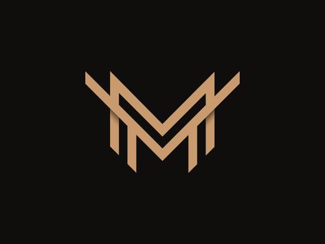 MM Logo by Otto Pánczél on Dribbble Mm Logo Ideas, Mm Logo Design, Gold Graphic Design, Creative Logo Design Art, Mm Logo, Me Logo, Logo Monogramme, Typographic Logo Design, Type Logo