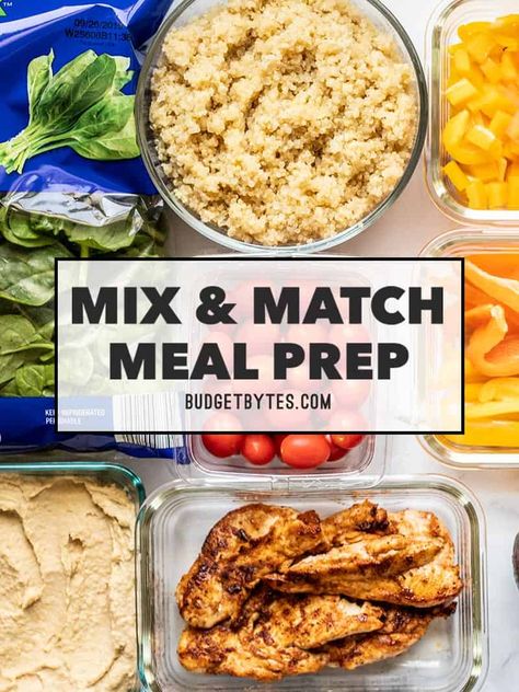 Meal Prep Budget, Quick Meal Prep, Budget Bytes, Meal Prep Plans, Easy One Pot Meals, Prepped Lunches, Prep Recipes, Make Ahead Meals, Lunch Meal Prep