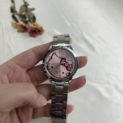 NEW Hello Kitty children's watch Kitty Accessories, Childrens Watches, Hello Kitty Accessories, Watch Dial, Hello Kitty, Kitty, Pink, Closet, Fashion Tips