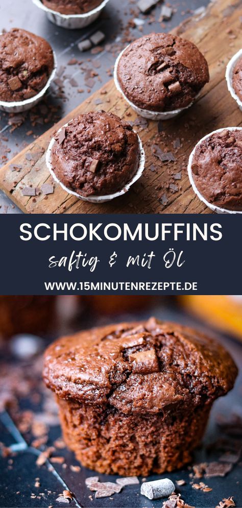 Brownie Muffins, Double Chocolate Muffins, Food Inspired, Sweets Cake, Chocolate Muffins, Bakery Cakes, Cupcake Muffins, Christmas Baking, Chocolate Cookie