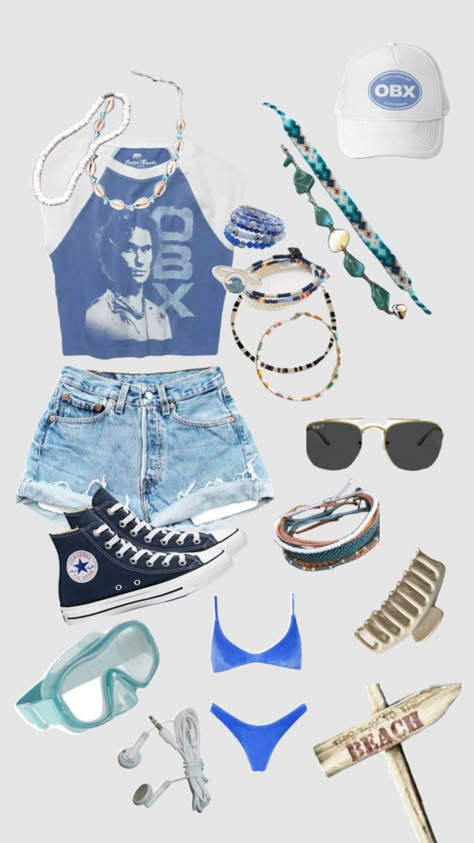 Pouge Life Outfit For School, Beach Outfit Teen, Pouge Life Outfit, Pogue Life Outfits, Outer Banks Outfits, Hawaii Style, Beachy Outfits, Cute Nike Outfits, Set Outfits