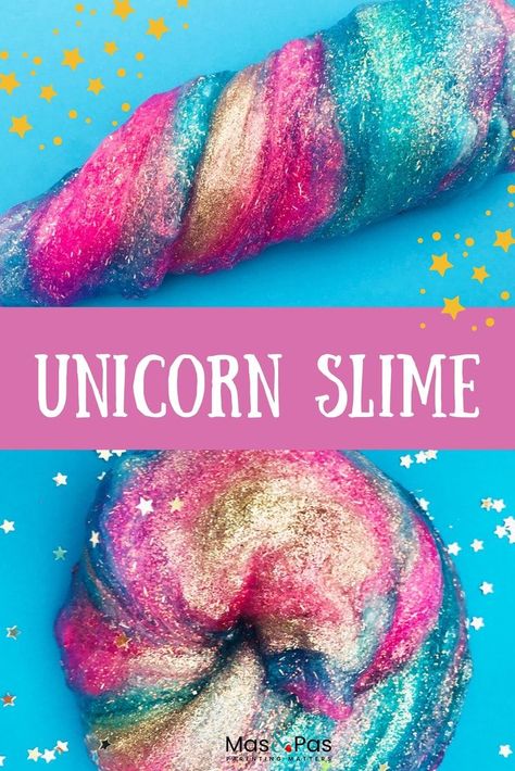 Unicorn Activities For Kids, Unicorn Slime Recipe, Unicorn Activities, Slime Kids, Unicorn Slime, Slime Ideas, Rainbow Slime, Easy Slime Recipe, Slime Recipes