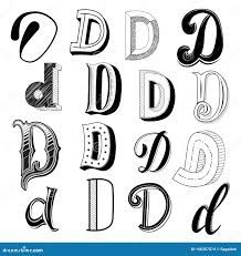 Hand Drawn Set of Different Writing Styles for Letter D Stock Vector - Illustration of symbol, glyph: 166357074 Graffiti Letter D, D Typography, Letters Illustration, Background Calligraphy, Calligraphy Vintage, Different Writing Styles, How To Make Letters, Alphabet Fonts, Lettering Alphabet Fonts