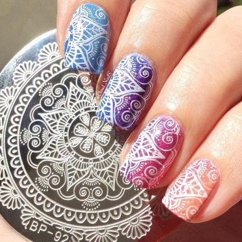 Nail Art Stamping Hacks: How To Stamp Nails Perfectly #nailart #nails Nail Stamp Kit, Nagel Stamping, Image Nails, Nail Art Stamping, Nail Stamper, Nail Art Stamping Plates, Nagel Tips, Nail Art Designs Summer, Nail Stamping Plates