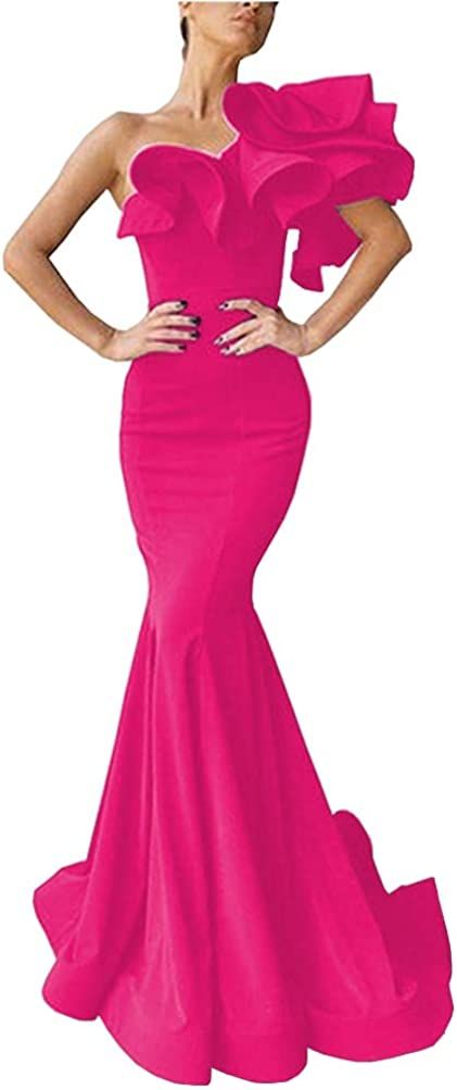 Pink Evening Gowns Elegant, Elegant Evening Gowns Stunning Dresses, Fuschia Wedding Dress, Hot Pink Long Dress, Amazon Prom Dresses, Evening Dresses Elegant Classy, Hot Pink Gown, Evening Dress Outfit, Prom Dress Mermaid