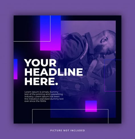 Futuristic Instagram Post, Neon Social Media Design, Template Instagram Post Design, Social Media Post Design Templates, Post Design Ideas, Neon Instagram, Retro Concept, Neon White, Instagram Post Design