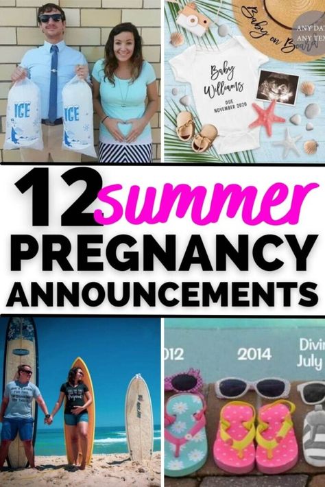 12 Fun Summer Pregnancy Announcements – Habitat for Mom Summertime Baby Announcement, June Pregnancy Announcement Ideas, Summer Pregnancy Announcement Baby 2, Vacation Pregnancy Announcement, Summer Baby Announcement Ideas, June Pregnancy Announcement, August Pregnancy Announcement, August Baby Announcement, June Baby Announcement