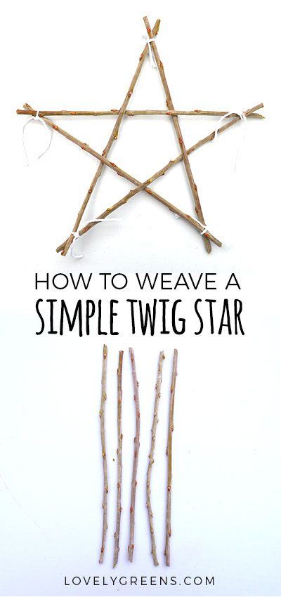 How to weave a Simple Twig Star Natural Christmas Ornaments, Natal Natural, Twig Stars, Women Bedroom, Twig Crafts, Twig Art, Nature Craft, Natural Christmas Decor, Witchy Crafts