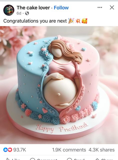 Parents To Be Cake, Pregnant Birthday Cake, Pregnancy Cake Ideas, Mom To Be Cake Design, Cake Design For Mom, Mommy To Be Cake, Baby Shower Cake Ideas Unique, Mom To Be Cake, Pregnancy Cake