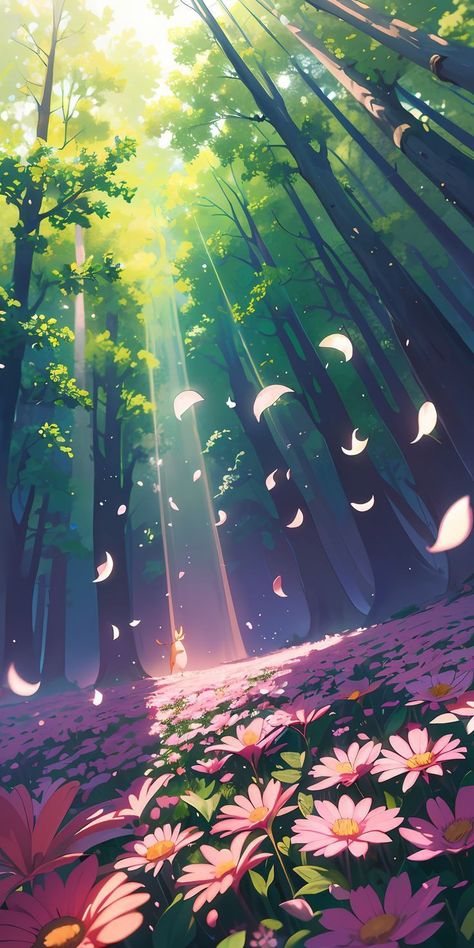 Anime Forest, 8k Wallpaper Iphone, Whats Wallpaper, Wallpaper For Mobile, Cocoppa Wallpaper, Wallpaper Collage, 8k Wallpaper, Pretty Landscapes, Anime Backgrounds Wallpapers