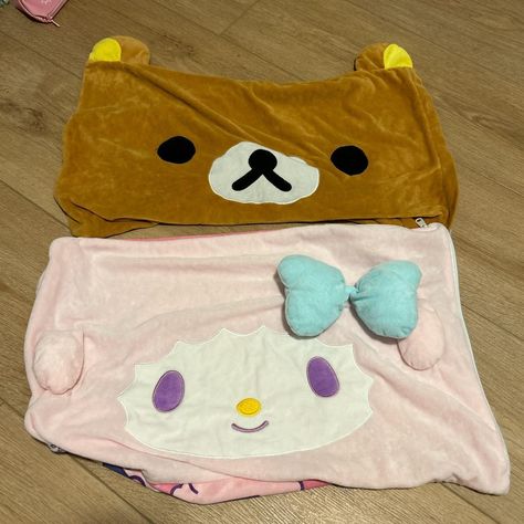 rilakkuma and sweet piano sanrio pillow cases great... - Depop Sweet Piano Sanrio, Sanrio Pillow, Rilakkuma, A Design, Pillow Case, Bedroom Ideas, The Back, Piano, Pillow Cases