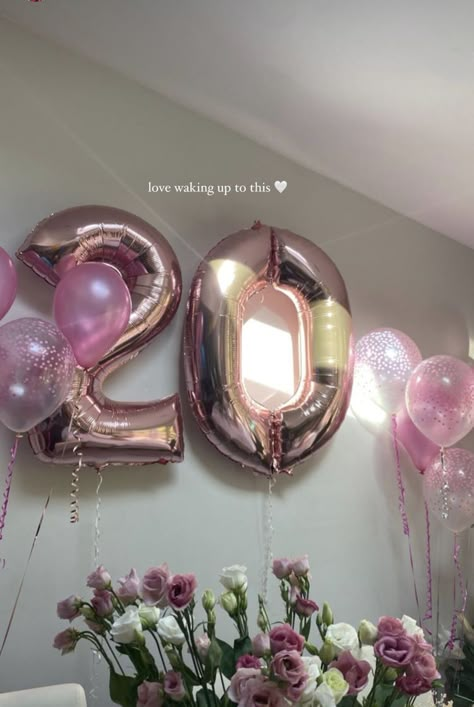 Birthday Balloons Pictures, Happy 20th Birthday, 20th Birthday Party, Birthday Goals, Simple Birthday Decorations, Cute Birthday Pictures, 21st Birthday Photoshoot, Birthday Ideas For Her, Bday Party Theme