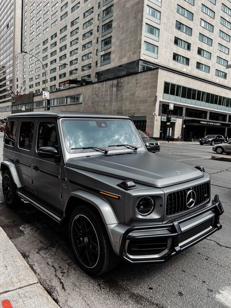 Mercedes G63, Slammed Cars, Dream Cars Mercedes, Mercedes G Wagon, Grey Car, G63 Amg, High End Cars, Mercedes Benz G Class, Car Goals