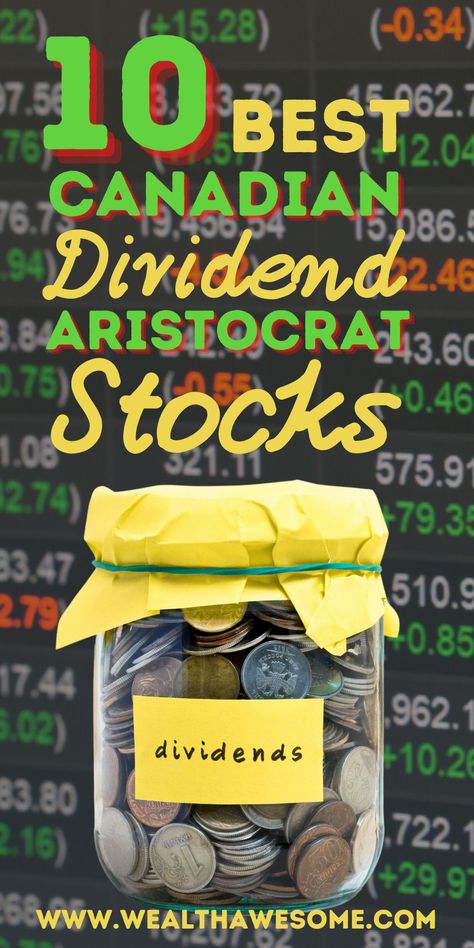 Looking for an easy way to earn passive income? Look at buying the best Canadian dividend aristocrat Stocks. With a steady track record of dividends, your chances of earning long-term income can increase. Canadian Investing, Etf Investing, Living Cheap, Real Estate Investing Rental Property, Canadian Money, Dividend Income, Invest Money, Saving Plan, Dividend Investing