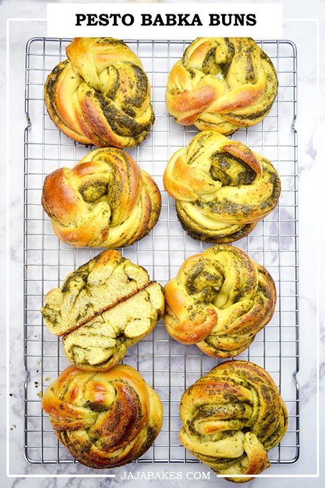 Babka Filling Ideas, Pesto Babka, Savory Babka, Babka Buns, Diwali Hampers, Breakfast Bakes, Pesto Bread, Cheese Twists, Steamed Carrots