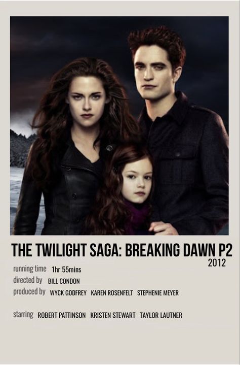 minimal polaroid movie poster for the twilight saga: breaking dawn part 2 The Twilight Saga Poster, Twilight Poster Polaroid, Twilight Film Poster, Twilight Room Poster, Twilight Minimalist Poster, Twilight Movie Poster, Twilight Breaking Dawn Part 2, Breaking Dawn Movie, Twilight Poster