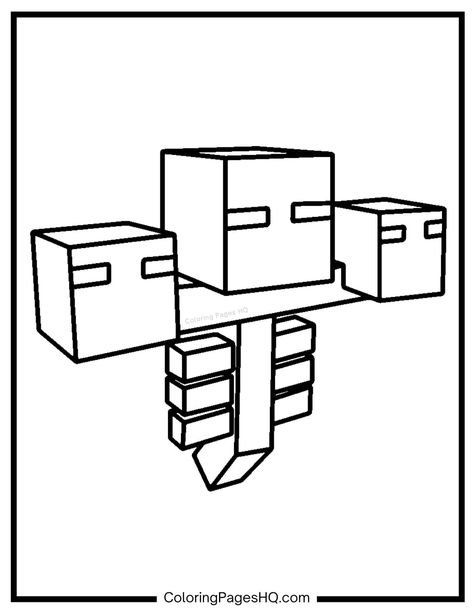 Minecraft Wither Minecraft Warden, Minecraft Wither, Minecraft Skeleton, Minecraft Wolf, Minecraft Dogs, Minecraft Coloring Pages, Minecraft Steve, Coloring Page, Minecraft