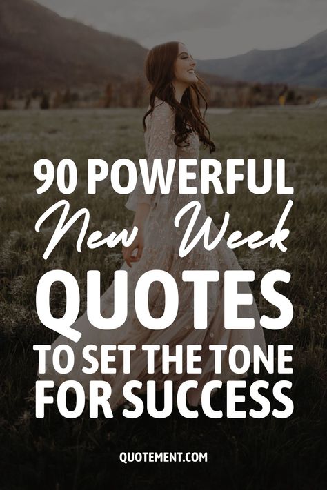 Make the most of it by immersing yourself in a collection of inspiring new week quotes that will help you embark on a week filled with purpose and achievement! Weekly Encouragement Quotes, New Beginning Quotes Work, Work Week Quotes, Weekly Inspirational Quotes, New Week Quotes, Freshers Week, New Week New Goals, Week Quotes, Planning Quotes