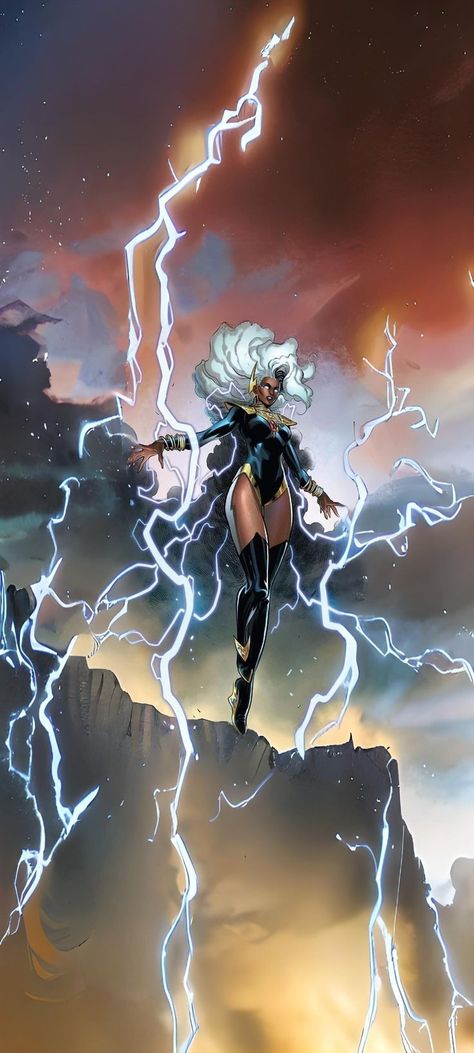 Storm Concept Art Marvel, Storm X Men Art, X Men Storm Wallpaper, Marvel Storm Art, Storm X Men 97, X Men 97 Storm, Storm Xmen 97, X Men 97 Wallpaper, Storm Xmen Comic