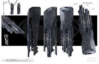 Film Sketchr: MAN OF STEEL Codex Key and Smallville Destruction Concept Art by Warren Flanagan Destruction Concept Art, Kryptonian Technology, Man Of Steel Concept Art, Futuristic Accessories, Hero Design, General Zod, Star Wars Light, Legendary Pictures, Superman Dawn Of Justice