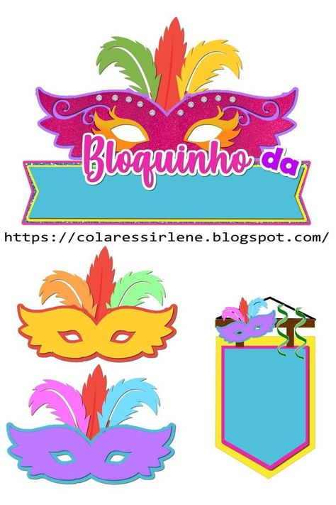 Topo de bolo Carnaval para imprimir. #topodebolocarnaval #topodebolocarnavalrosa #topodebolocarnavalmenino #mesversariocarnaval #bolocarnaval Theme Carnaval, Disney Olaf, Hello Kit, Carnival Themes, Classroom Themes, Birthday Cake Toppers, Cake Toppers, Decoupage, Origami