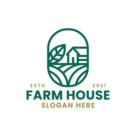 Farm Logo Inspiration, Typography Rules, Monoline Logo, Tourism Logo, Farm Logo Design, Lettermark Logos, Agriculture Logo, Line Art Style, Identity Design Inspiration