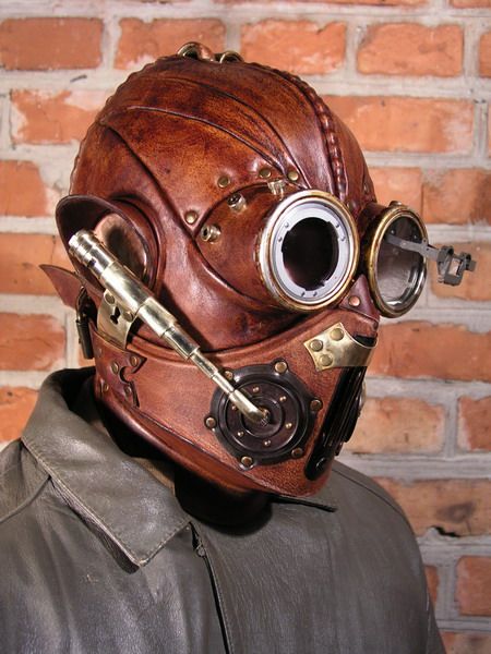 Leather Steampunk Mask new.: bob_basset Steampunk Keyboard, Steampunk Helmet, Steampunk Props, Steampunk Gas Mask, Steampunk Characters, Steampunk Jewellery, Steampunk Couture, Steampunk Mask, Steampunk Hat