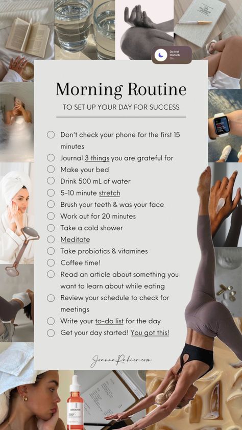 perfect #morning #routine list I found on Pinterest#aesthetic #cleangirl #cleangirlaesthetic #aesthetic #moodboards #vibes #outfitinspo #vanillagirl #vanilla #white #selfcare #vibes #wallpaper #thatgirl Girly Advice, Morning Routines List, Motivasi Diet, Studera Motivation, Healthy Morning Routine, Self Care Bullet Journal, Vie Motivation, Get My Life Together, Healthy Lifestyle Inspiration