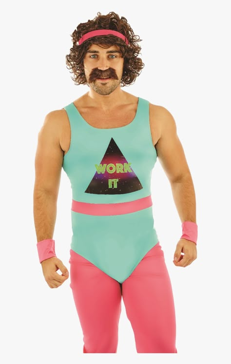 80s Aerobics Outfit, 80s Men Outfits, 80s Outfits Men, 80s Workout Costume, 80s Workout Outfit, Aerobic Outfits, Funny Fancy Dress, 80s Workout Clothes, 80s Fashion Men