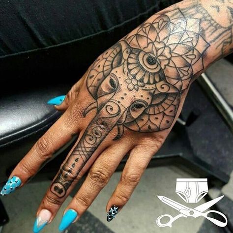 @tino04ny Elephant Tattoo On Hand, Elephant Tattoo Design, Hand Tattoos For Women, Elephant Tattoo, Elephant Tattoos, Tattoo Feminina, Sleeve Tattoos For Women, Hand Tattoo, Trendy Tattoos