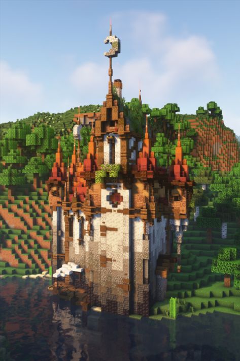 #Minecraft #MinecraftBuilds #MinecraftHouse #minecraftbuildingideas #MinecraftBase Mc Cliff House, Mountain Build Minecraft, Minecraft River, Minecraft Mountain, Minecraft Decor, Minecraft Building Guide, Minecraft Idea, Minecraft Castle, Cute Minecraft Houses