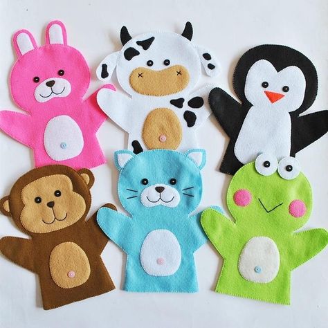 Media Pembelajaran, Finger Puppet Patterns, Felt Puppets, Puppets For Kids, Puppets Diy, Felt Finger Puppets, Puppet Patterns, Puppet Crafts, Bible Crafts For Kids